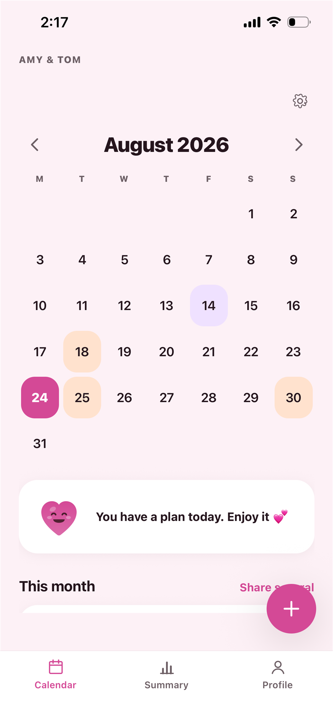 Plandario in the pink, rounded look.